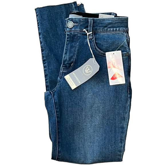 NWT Wit & Wisdom Ab Solution Ankle Skimmer Raw Hem  Denim Jeans (2) - Picture 3 of 7